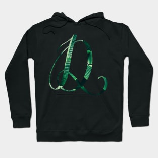 D initial cursive Hoodie